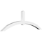 Ekena Millwork Archdale Architectural Grade PVC Gable Bracket, 84"W x 28"H x 4"D x 4"F, 8/12 Pitch GBP084X28X0404ARC00 - alternate 1
